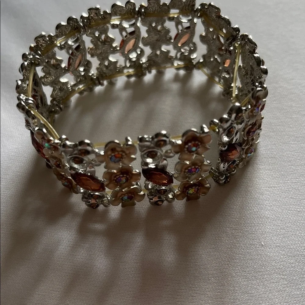 Premier Designs “Floral Affair” stretch bracelet. Cuff style.